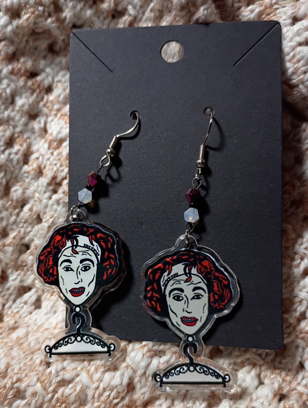 Mommie Dearest No Wire Hangers Joan Crawford Faye Runaway Earrings Hollywood